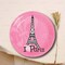 8 Ct. Perfectly Paris Eiffel Tower Dessert Plates 7" Pink Paper Plates for Paris-Themed Party